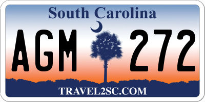 SC license plate AGM272