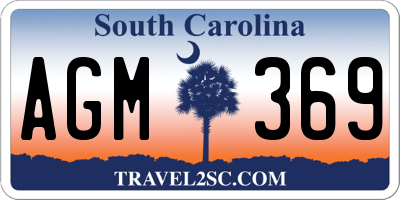 SC license plate AGM369
