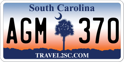 SC license plate AGM370