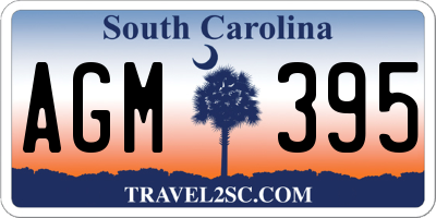 SC license plate AGM395