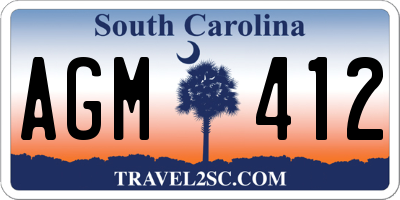SC license plate AGM412
