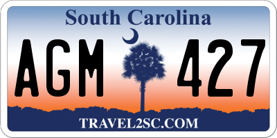 SC license plate AGM427