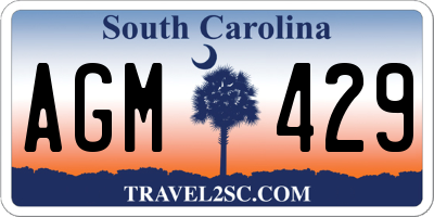 SC license plate AGM429