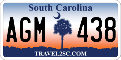 SC license plate AGM438