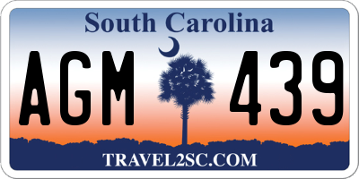 SC license plate AGM439