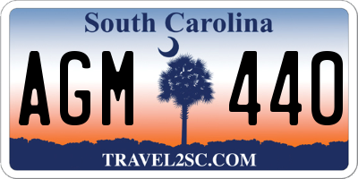 SC license plate AGM440