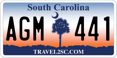 SC license plate AGM441
