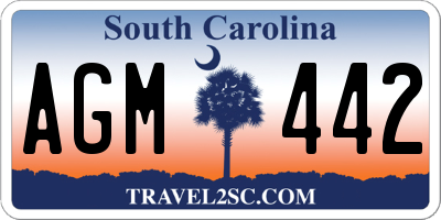 SC license plate AGM442