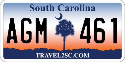 SC license plate AGM461
