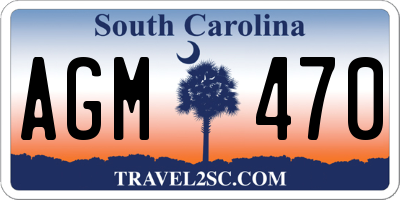 SC license plate AGM470