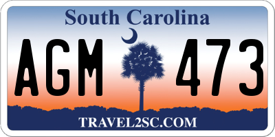 SC license plate AGM473