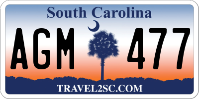 SC license plate AGM477