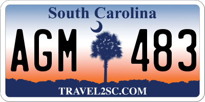 SC license plate AGM483
