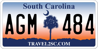 SC license plate AGM484