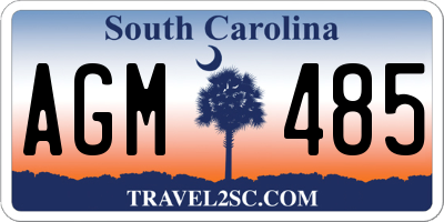 SC license plate AGM485