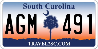 SC license plate AGM491