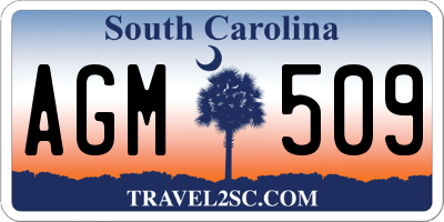 SC license plate AGM509