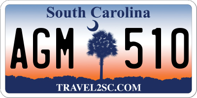 SC license plate AGM510