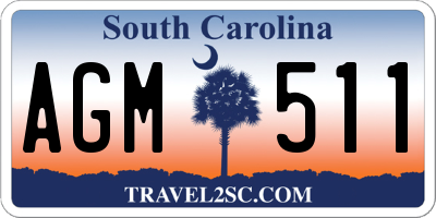 SC license plate AGM511
