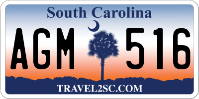 SC license plate AGM516