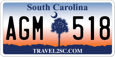 SC license plate AGM518