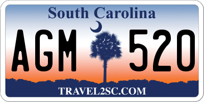 SC license plate AGM520