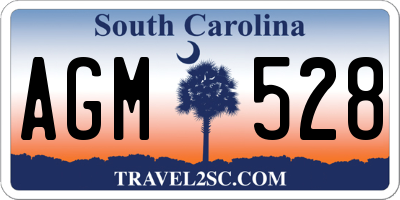 SC license plate AGM528