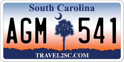 SC license plate AGM541