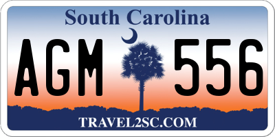 SC license plate AGM556
