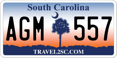 SC license plate AGM557