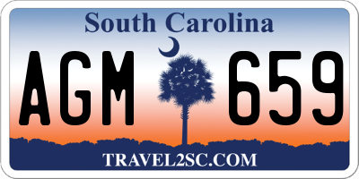 SC license plate AGM659