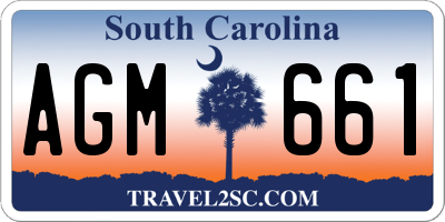 SC license plate AGM661