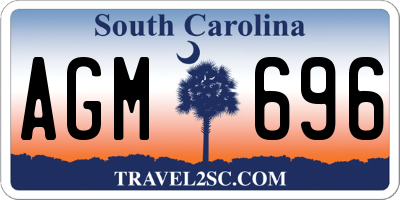 SC license plate AGM696