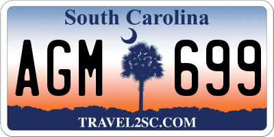 SC license plate AGM699