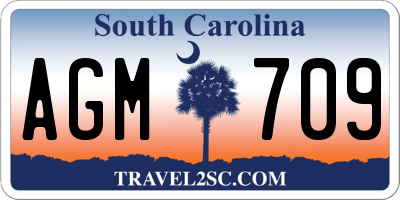 SC license plate AGM709
