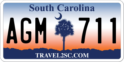 SC license plate AGM711