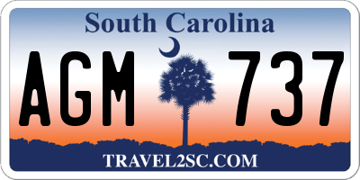 SC license plate AGM737