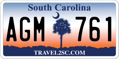 SC license plate AGM761