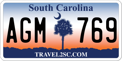 SC license plate AGM769