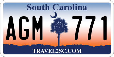 SC license plate AGM771