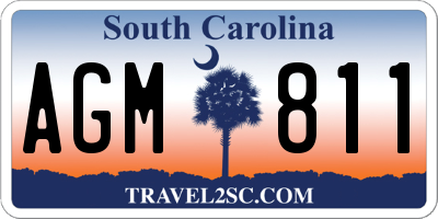 SC license plate AGM811