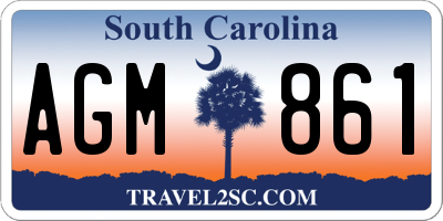 SC license plate AGM861