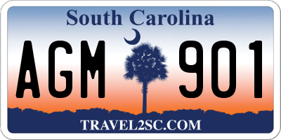 SC license plate AGM901