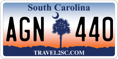 SC license plate AGN440