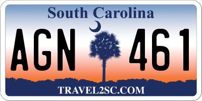 SC license plate AGN461