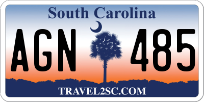 SC license plate AGN485