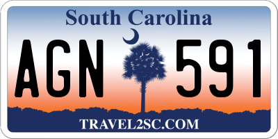 SC license plate AGN591