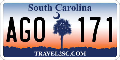SC license plate AGO171