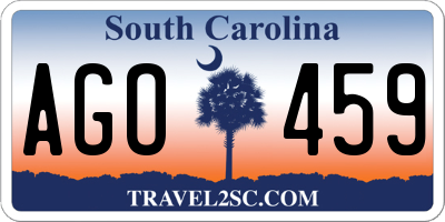SC license plate AGO459