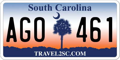 SC license plate AGO461